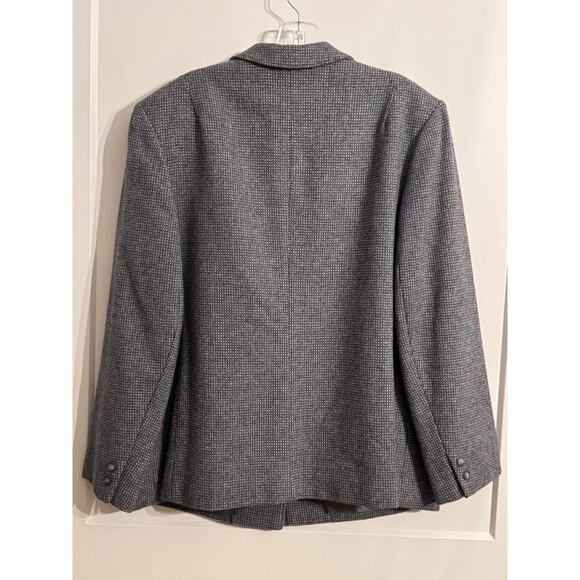 PENDLETON GREY SUIT JACKET BLAZER GREY WOOL Plus Sz 20W Tweed Academia Old Money - Picture 4 of 10